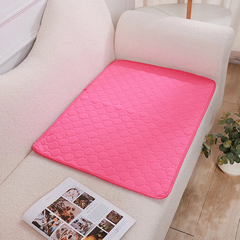 Reusable Dog Pee Pad Blanket Absorbent Diaper Washable Puppy Training Pad Pet Bed Urine Mat for Pet Car Seat Cover Pet Supplies