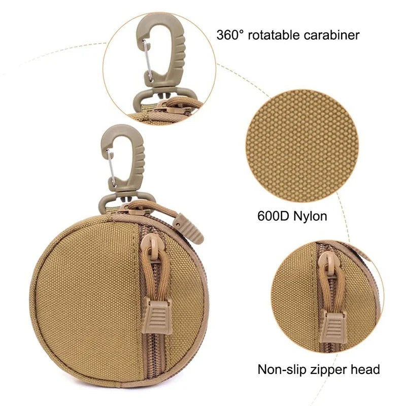Portable Dog Treat Bag Tactical Durable Lightweight Food Pet Pouch with Rotatable Carabiner for Puppy Pet Supplies