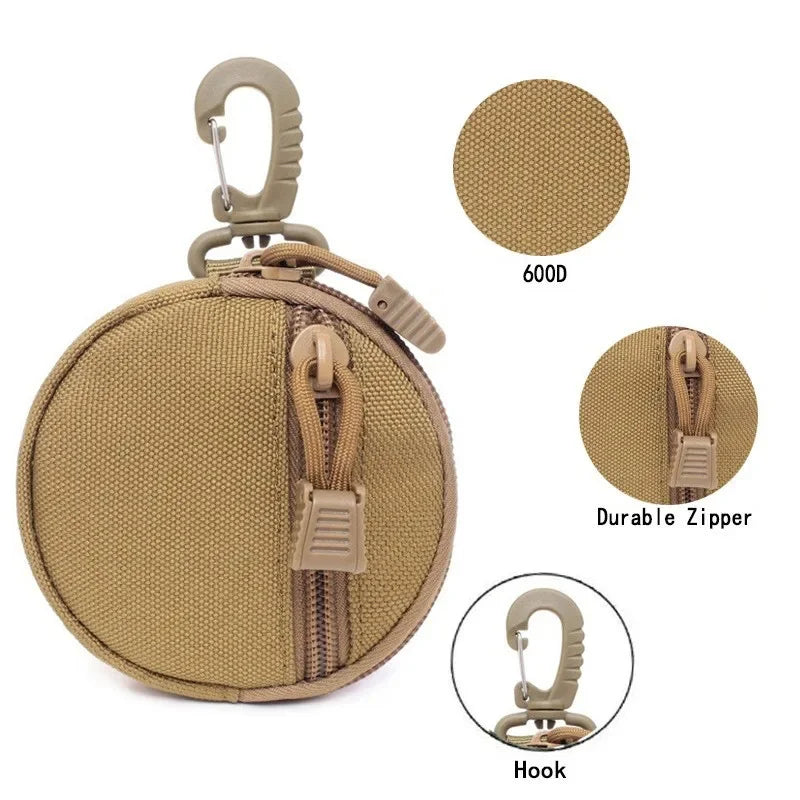 Portable Dog Treat Bag Tactical Durable Lightweight Food Pet Pouch with Rotatable Carabiner for Puppy Pet Supplies